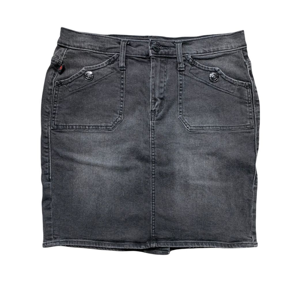 Rock & Republic Gray Denim Skirt size 10
